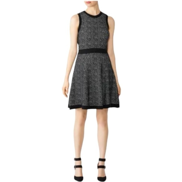 Kate Spade - NWT Mod Plaid Knee Length Sweater Dress Sz M - Picture 1 of 12